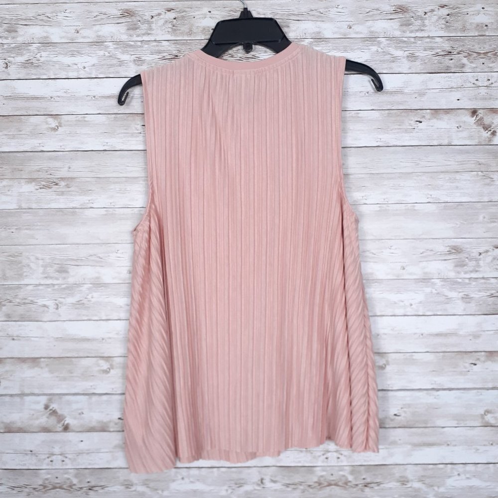 A.New Day Womens Swing Tank Top L Crinkle Pink 703 - Picture 3 of 6